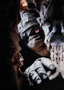 Mummy with Glowing Red Eye