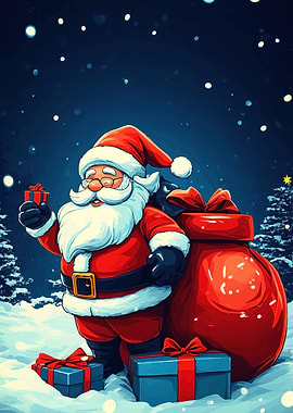 Santa Claus Gifts Bag