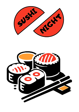Sushi Night Graphic