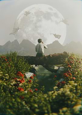 Flying Away 3D Artwork Render