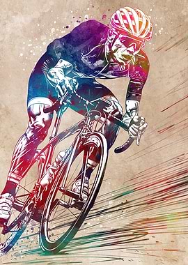 Colorful Cycling Art