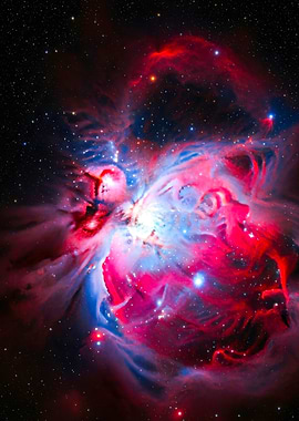 Orion Nebula in vibrant colors