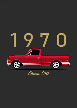 1970 Classic C10 Truck Illustration