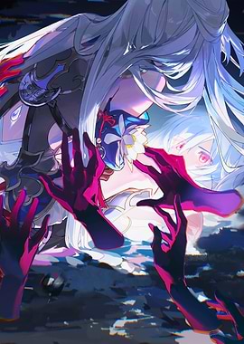 Girl with Hands Reaching