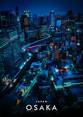 Osaka, Japan at Night