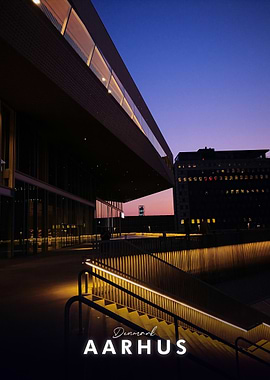 Aarhus, Denmark at Dusk