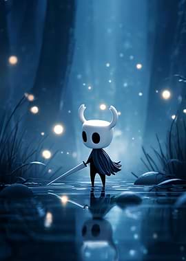 Hollow Knight in the Blue Forest