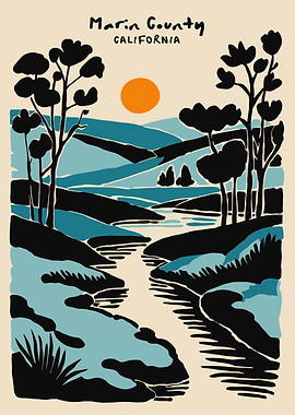 Marin County California Landscape Art