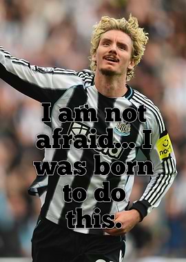 Soccer Player with Motivational Text WOLTEMADE