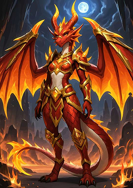 Red Dragon Warrior Armor