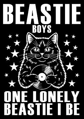 Beastie Boys Cat with Record