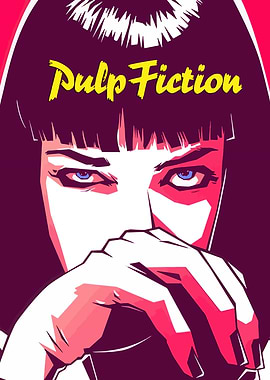 Pulp Fiction Mia Wallace Illustration