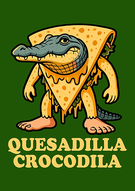 Quesadilla Crocodila Cartoon Character