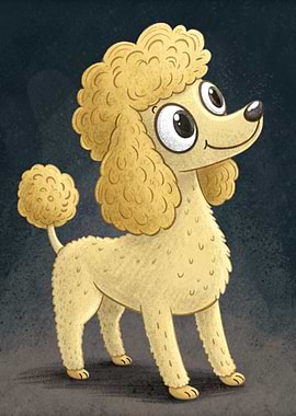 Cartoon Poodle Illustration