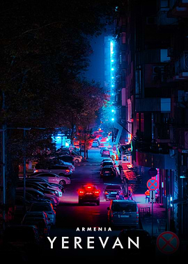 Yerevan, Armenia at Night