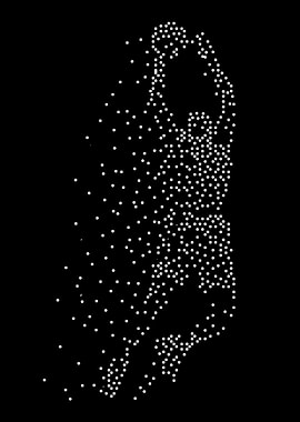 Abstract basketball Dot Art