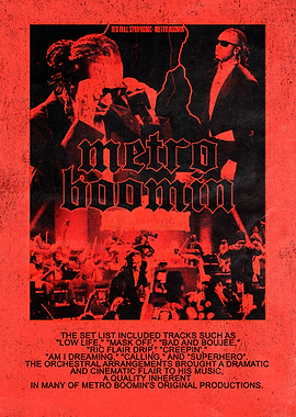 Metro Boomin Red Bull Symphonic Poster