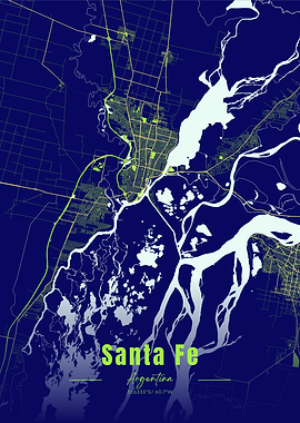 Santa Fe, Argentina Map
