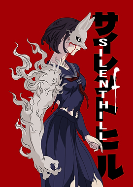 Silent Hill Fox Mask Anime Girl