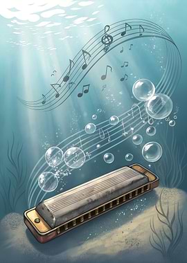 Underwater Harmonica Music