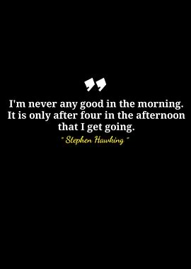Stephen Hawking Quote on Black