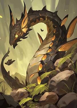 Dragon in Forest
