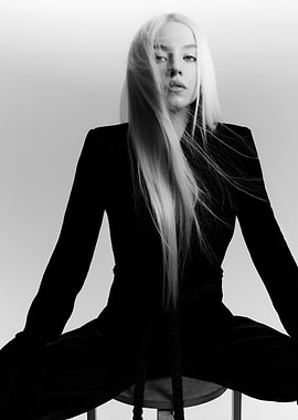 Black and White Fashion Portrait