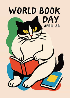 World Book Day Cat Poster