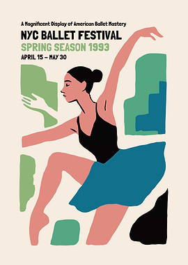 NYC Ballet Festival Spring Season 1993 Poster