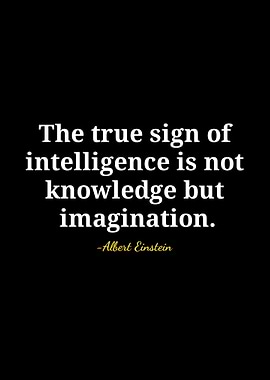 Einstein Quote: Imagination over Knowledge