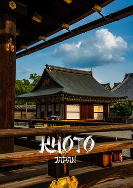 Kyoto, Japan Temple View
