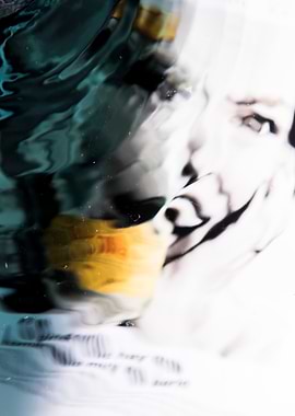 Abstract Portrait with Water Reflection