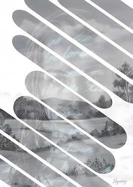 Abstract Landscape portrait