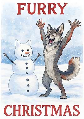 Furry Christmas with Snowman