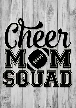 Cheer Mom Squad Football Design
