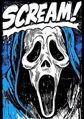 Scream Mask Comic Style