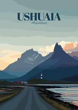Ushuaia, Argentina Travel Poster