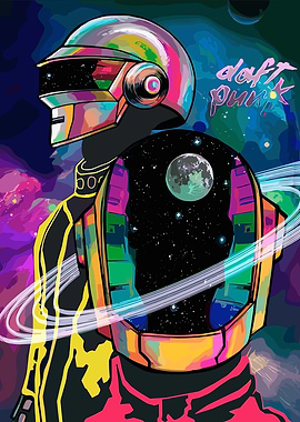 Daft Punk Space Art