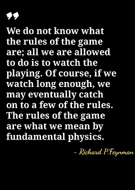 Richard Feynman Quote on Fundamental Physics