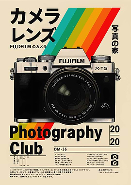 Fujifilm Camera Photography Club Poster
