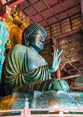 Great Buddha Statue in Todai-ji Temple