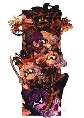 Murder Drones characters illustration