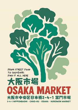 Osaka Market Poster
