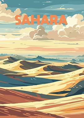 Sahara Desert Landscape Art