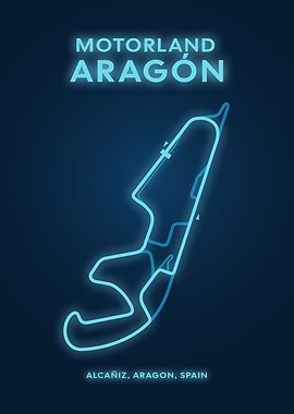 Motorland Aragón Circuit Map