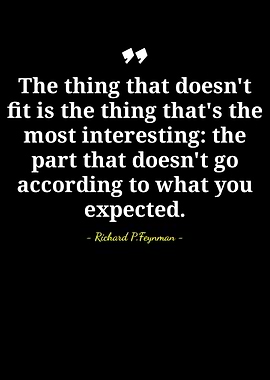 Richard Feynman Quote on Black