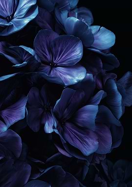 Blue and Purple Floral Arrangement