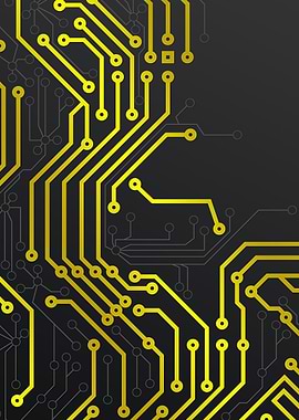 Circuit Board Gamer Poster – Tech Gaming Wall Art