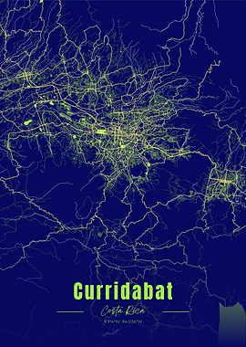 Curridabat, Costa Rica City Map