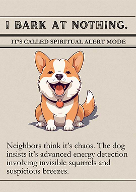 Corgi Spiritual Alert Mode